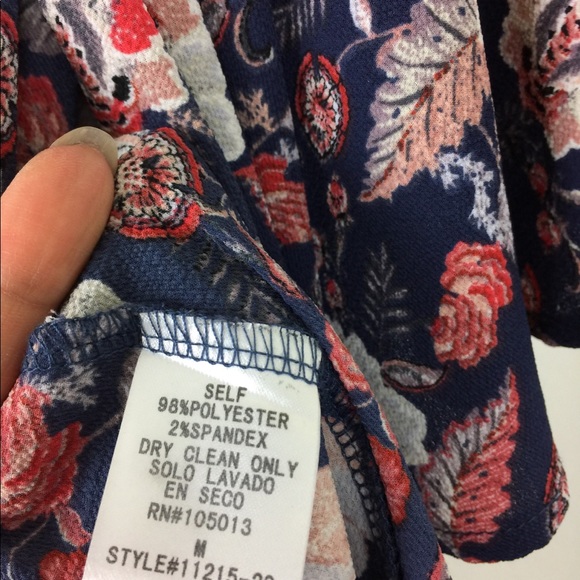 Andree by Unit Navy Blue Floral Kimono - Picture 4 of 5